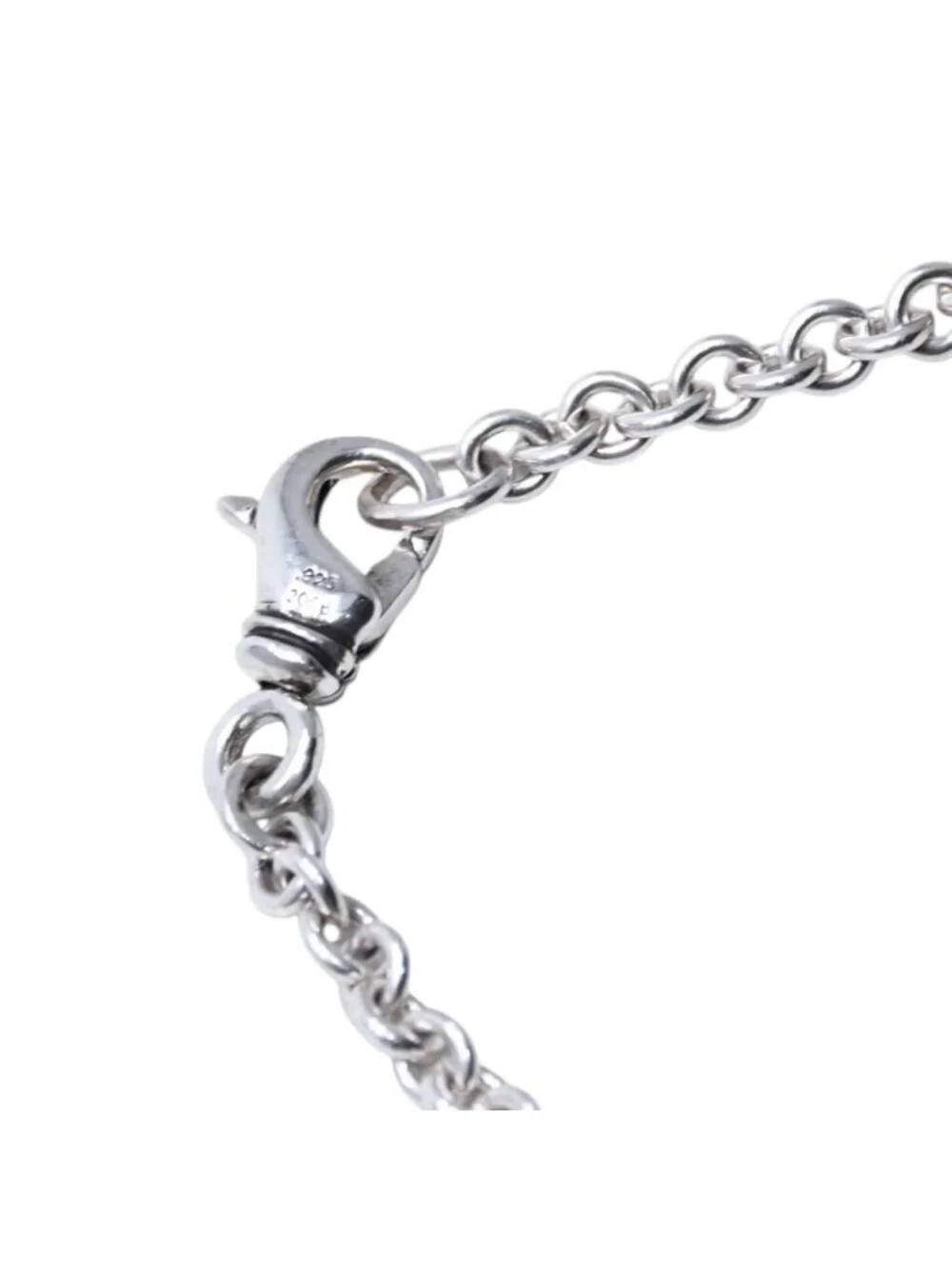 Chrome Hearts Tiny CH Cross Chain Bracelet 925 Sterling Silver NE